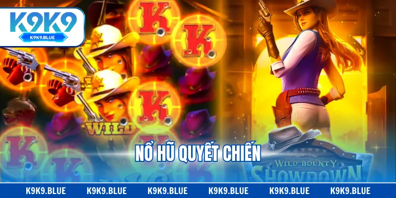 Nổ hũ Quyết Chiến đang gây bão diễn đàn cá cược trực tuyến và nhanh chóng tích lũy 9.2 triệu lượt chơi. Các vòng quay diễn ra mượt mà, biểu tượng đẹp mắt cùng phần thưởng dành cho người thắng siêu giá trị. K9K9 đang cung cấp tựa game này với đãi ngộ cao nhất thị trường. Giới thiệu nổ hũ Quyết Chiến Tên quốc tế của game Quyết Chiến Tiền Thưởng là Wild Bounty Showdown, do đơn vị Pocket Games Soft phát hành ra thị trường. Trò chơi có RTP 96.75% và mức thưởng tối đa 5000x. Với chủ đề độc đáo, giao diện đẹp mắt và lợi nhuận cao game đã nhanh chóng thu hút hàng triệu khách hàng trung thành. Nổ hũ Quyết Chiến lấy cảm hứng từ trò đào vàng cổ điển, màu sắc hoàng kim tạo ra không gian thượng lưu. Hình ảnh sống động, biểu tượng sắc nét thiết kế bằng đồ hoạ 3D. Trải nghiệm săn hũ được đẩy lên cao nhờ âm thanh chân thực kết hợp hài hoà với câu chuyện trong game. Điều quan trọng khi trải nghiệm Wild Bounty Showdown là người tham gia có cơ hội rinh Jackpot tối đa đến 500 triệu VNĐ. Chỉ cần nhấn nút Spin trên giao diện là bạn sẽ khởi động máy đánh bạc điện tử và chờ đợi kết quả. Ngoài ra bonus game và free spin sẽ giúp người chơi tích lũy khoản lợi nhuận lớn hơn. Khái quát về nổ hũ Quyết Chiến Thế mạnh giúp trò chơi gây bão thị trường Game nổ hũ Quyết Chiến vượt qua rất nhiều cái tên khác để trở thành phiên bản slots ăn khách nhất. Dưới đây K9K9 có đề cập đến một vài ưu điểm nổi bật nhất tạo nên sức hút của trò chơi: Cách chơi đơn giản Máy đánh bạc điện tử Wild Bounty Showdown có tổng cộng 6 guồng quay. Cụ thể cuộn 1 và 6 có 3 hàng, cuộn 2 và 5 có 4 hàng, cuộn 3 và 4 có 5 hàng. Hệ số multiplier tăng dần theo các vòng quay, khung giờ vàng mức nhân tiền thưởng chắc chắn hấp dẫn hơn. Nổ hũ Quyết Chiến có tổng cộng 3.600 paylines giúp cơ hội thắng tăng cao. Chỉ cần bạn kết hợp thành công từ 3 biểu tượng trở lên là sẽ được công nhận thành tựu. Bonus game xuất hiện ngẫu nhiên, có phiên bạn sẽ nhận tới 5-6 phần quà. Nhiều biểu tượng đặc biệt Wild Bounty Showdown sử dụng đồ hoạ 3D đẹp mắt để thiết kế ra rất nhiều biểu tượng. Danh sách tổng quan gồm: Wild: Biểu tượng này biến đổi linh hoạt thành các hình ảnh khác (ngoại trừ Scatter) để tạo ra dòng thanh toán trong danh sách. Từ tình huống không chiến thắng lúc này người chơi nổ hũ Quyết Chiến đã ăn tiền. Scatter: Chỉ cần 3 biểu tượng Scatter xuất hiện trên máy đánh bạc là bạn sẽ nhận được 10 free spin. Vòng quay miễn phí này bắt đầu từ hệ số tiền thưởng x8. Khung vàng: Biểu tượng khung vàng có thể xuất hiện tại bất cứ vị trí nào trên cuộn 3 và 4. Nếu ván này người chơi thắng nhờ khung vàng thì phiên tiếp theo tại đúng những chỗ đó Wild sẽ xuất hiện. Như vậy cơ hội hiển thị payline gần như nắm chắc trong tay. Ưu điểm tạo nên danh tiếng khủng của game Chủ đề nổ hũ Quyết Chiến độc đáo Wild Bounty Showdown mở ra câu chuyện của một kẻ cướp lừng danh Cass. Cô nàng này chỉ đi lấy lại đồ đã bị ăn trộm bởi những tên cướp đích thực rồi phân phát cho dân làng. Lần này Cass vào một quán rượu nhỏ và nghe thấy băng đảng bàn nhau sẽ phân chia chiến lợi phẩm dưới hầm. Bạn sẽ hỗ trợ Cass bằng cách thu thập những biểu tượng trong danh sách. Ví dụ như bình rượu, khẩu súng, mặt nạ tên cướp,... Nhiệm vụ thành công phần thưởng về tay có thể gấp 5000x vốn. Khi tham gia nổ hũ Quyết Chiến cần chú ý những gì? Nếu bạn từng tham gia nổ hũ trực tuyến chắc chắn sẽ không gặp khó khăn với phiên bản này. Game slots Wild Bounty Showdown mở ra cơ hội chiến thắng nhờ các mẹo dưới đây: Bạn nên ưu tiên săn hũ vào giờ vàng, thường dao động từ 20 đến 24 giờ mỗi ngày. Lúc này số lượng người chơi đông đảo, tiền cược đổ dồn nên giải độc đắc tích luỹ nhanh. Tốc độ nổ hũ theo thống kê gấp 10 lần so với những thời điểm khác. Giao diện tích hợp tính năng Quickspin nghĩa là quay nhanh. Mẹo chơi nổ hũ Quyết Chiến được nhiều cao thủ dùng là tăng tốc vòng quay khi đang thua cuộc. Nếu bạn đang trong chuỗi thắng rồi thì mới giữ nguyên trạng thái ban đầu. Tính năng Autospin bị nhiều người chơi lạm dụng với mục đích tiết kiệm thời gian và công sức. Tuy nhiên thực tế chứng minh rằng chế độ này sẽ khiến xác suất thắng giảm đi tối thiểu 20% so với bình thường. Nếu không phải trường hợp quá cần thiết bạn hãy hạn chế dùng. Khởi động vòng quay với số vốn phù hợp sẽ giúp người chơi giảm áp lực tài chính. Sau này kinh nghiệm tích lũy, bản thân tự tin hơn mới cược lớn hơn. Đặc biệt chuyên gia nhấn mạnh rằng bạn tuyệt đối đừng cược tất tay trong bất cứ ván nào. Mẹo chơi hay từ cao thủ lâu năm của game Kết luận Nổ hũ Quyết Chiến đem đến những vòng quay đủ màu sắc và cơ hội đổi đời cho thành viên. Kết quả đảm bảo minh bạch, công bằng, tuyệt đối không diễn ra bất cứ hành vi gian lận nào. Truy cập ngay website K9K9 để chơi thử Wild Bounty Showdown!